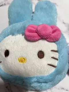 ハローキティ ウサギポーチ 水色