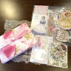 蛇腹ファイル　おすそ分けファイル【10】 ハンドメイド　コラージュ素材　150枚