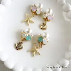 スワロフスキー♡マーメイドピアスorイヤリング