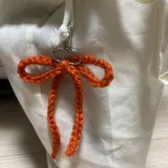 キーホルダー リボンチャーム ハンドメイドアクセサリー ハンドメイド雑貨
