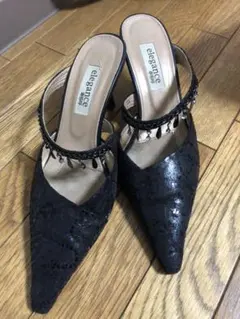 エレガンス卑弥呼　ミュール　サンダル　24.0cmのサムネイル