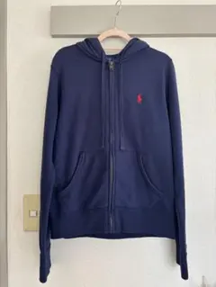 【ポロ ラルフローレン】ネイビー ジップパーカー