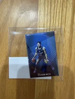 ブロガチャ B賞 内藤英真 福井ブローウィンズ 選手スクエア缶バッジ 非売品