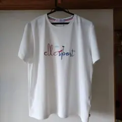 ELLE SPORT 半袖Tシャツ ホワイト【XL】のサムネイル