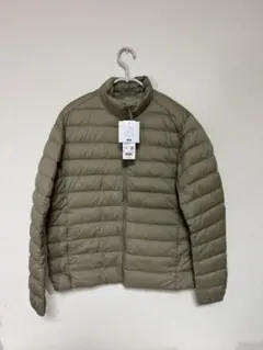 新品 UNIQLO メンズ ULTRA LIGHT DOWN ベージュ Lサイズ