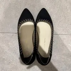 【oriental traffic】黒 スエードパンプス