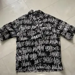 H&M オーバーサイズシャツ ブラックホワイト