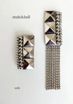 ✦No.188【studs＆ball】スタッズ＆ボールピアス/イヤリング✦