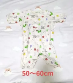 ベビーロンパース(カバーオール)はらぺこあおむし 50〜60cm