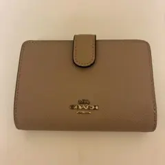 COACH 二つ折り財布 ベージュのサムネイル