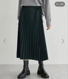 earth music&ecology プリーツミディスカート