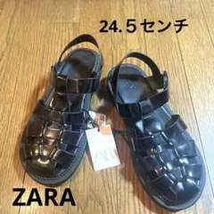 ZARA グルカサンダル　編み込みサンダル　新品未使用