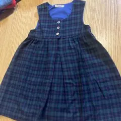 ファミリアオリジナルメイド　FAMILIAR チェック柄 ワンピース 100cm