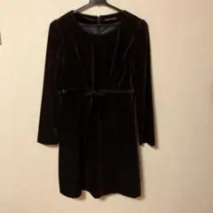 GLAY Magic黒 長袖ワンピース ベルベット