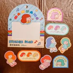 マムアンちゃん ステッカー 8枚カラフル