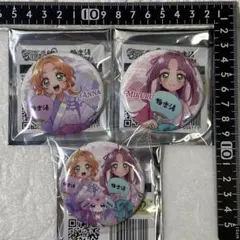 〈名探偵プリキュアx極楽湯〉小林みくる&明智あんな　缶バッジx3個