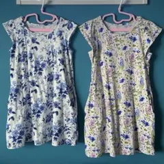 【ユニクロ】120cm 花柄 総柄 ワンピース UT ポケット付き まとめ売りのサムネイル