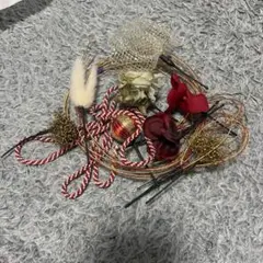 髪飾り セット 成人式 卒業式 和装 水引 金赤