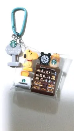 ガチャ詰めポーチ スヌーピー ベーカリーショップ カフェ