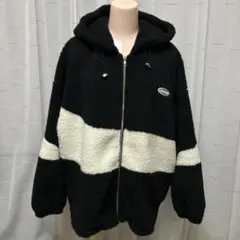 ボアジャケット　ブルゾン　レディース　オーバーサイズ