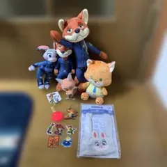 ディズニー　ズートピアぬいぐるみグッズセット