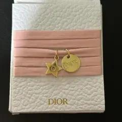 DIOR ノベルティ リボン チャーム付き ブレスレット
