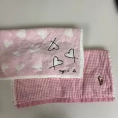 ラルフローレン　アニエスベー　ハンカチタオル2枚