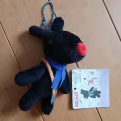 リサとガスパール ぬいぐるみマスコット ガスパール 黒ウサギ 新品タグ付き