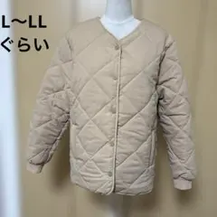 L〜LL 袖リブ　キルティングコート