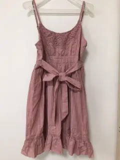 値下げ☆新品☆リボン付チュニックワンピース