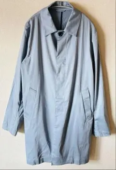【美品】STUDIOUS 　ブルー　ステンカラーコート　ロング　トレンチ　秋冬春