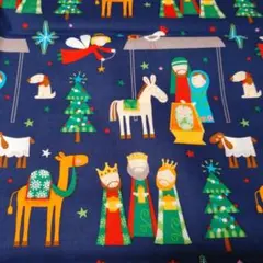 USA生地　クリスマス生地
