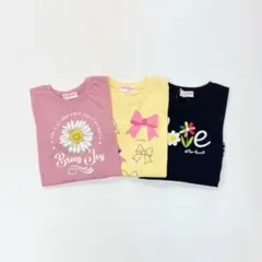 子供服 女の子 130cm 長袖 Tシャツ まとめ売り 新品 YFN8-3