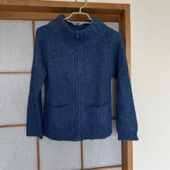 CYNTHIA COMPANY LIMITED ジップアップニット ブルー