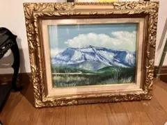 絵画 油絵 永田金吾 穂高連峰 - メルカリ