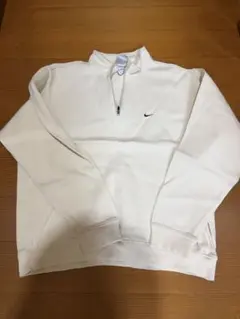 Nike アイボリー ハーフジップ トレーナー レディース L