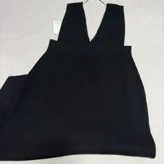 新品‼︎GU ノースリーブ ニットワンピース ブラック