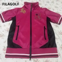 FILA GOLF フィラゴルフ 半袖 トラックジャケット ジャージ ピンク