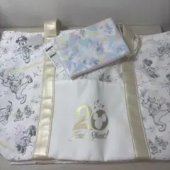 正規品♡Disney ミッキー モノグラム柄 クリアトートバッグ ポーチ付き 