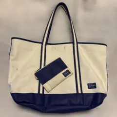 ポーターガール　ボーイフレンドトート　ネイビー