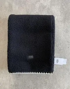 【未使用品】UGG ボアストール スカラップ マフラー ブラック 黒