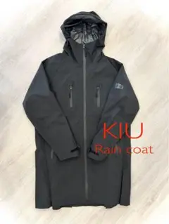 KiU(キウ) RAIN ZIP UP レインコート ブラック