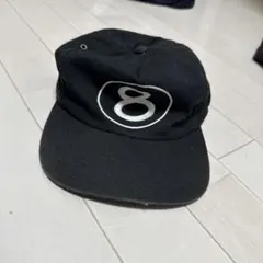 Stussy ブラック 8ロゴ キャップ