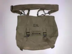 米軍実物 WW2 40s M-1936 ミュゼットバッグ キャンバス オリーブのサムネイル