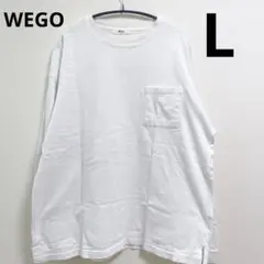 ウィゴー　無地　白　ロング　Tシャツ