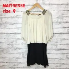 MAITRESSE シアースリーブ ワンピース 7883