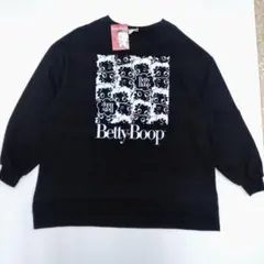 新品タグ付き　黒　レディース　ベティちゃん　ビッグスウェットトレーナー　Lサイズ