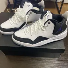 Jordan ハイカットスニーカー ホワイト/ブラック/パープル