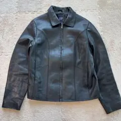 OLD GAP 本革 レザージャケット 黒 M #646のサムネイル