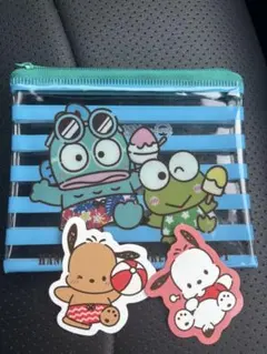 当日匿名配送！スシローはぴだんぶい　ハンギョドン　ぽちゃっこ　ポーチピックセット